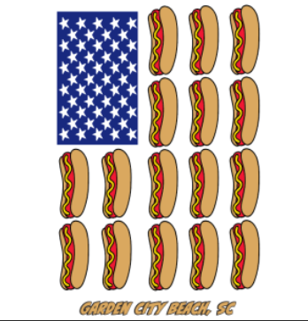 Hotdog Flag Shirt